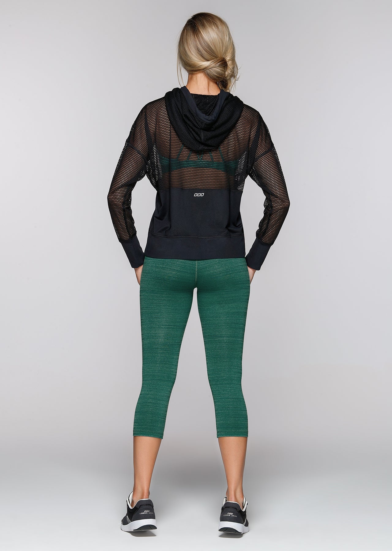 Lorna Jane Feel The Beat Cropped Hoodie - Black