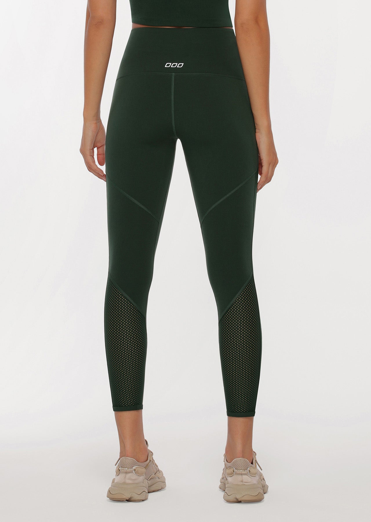 Lorna Jane Fierce Booty Support Ankle Biter Leggings - Dark Green