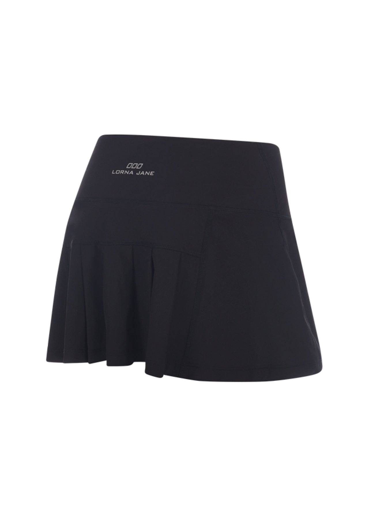 Lorna Jane Finesse Skort - Black/Black Marl Stripe