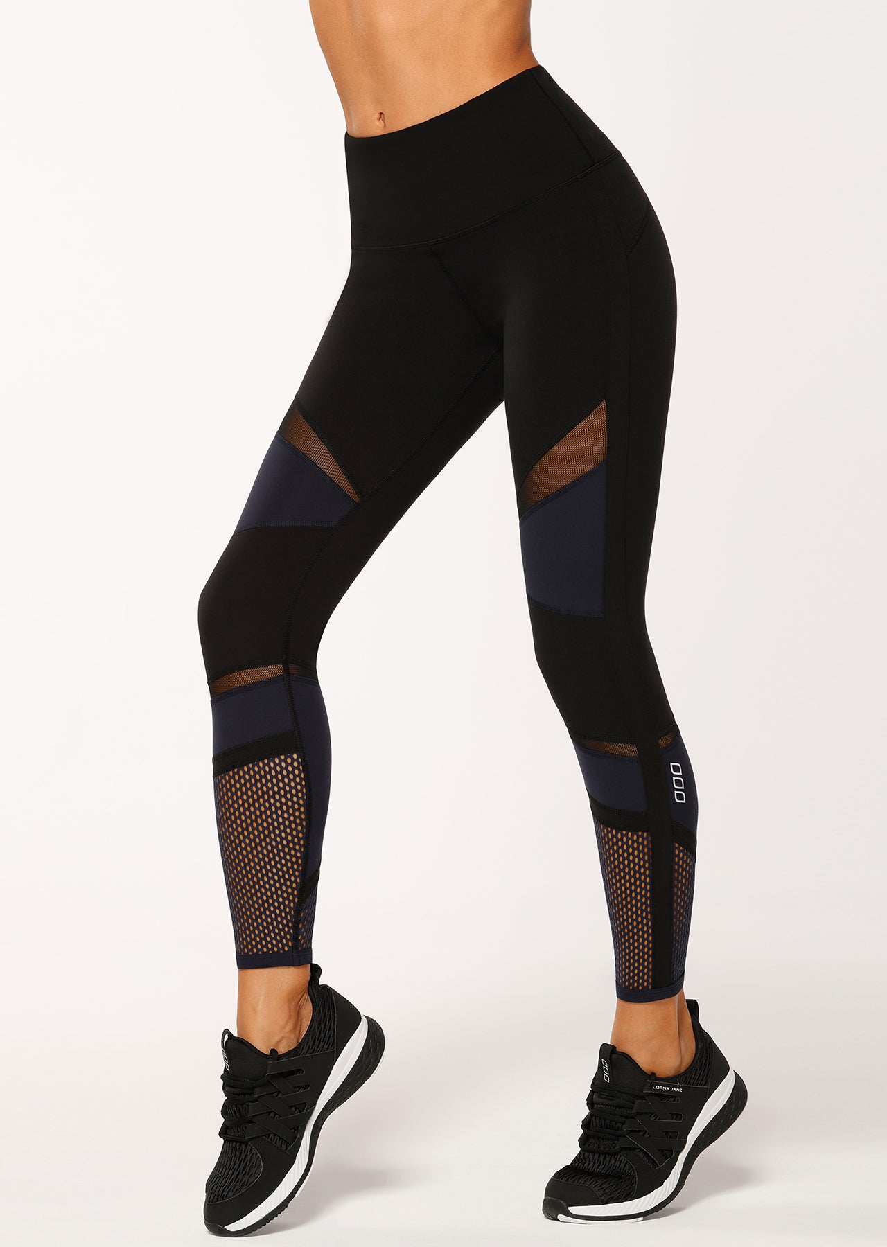 Lorna Jane Fitter Core F/L Tight - Black/French Navy