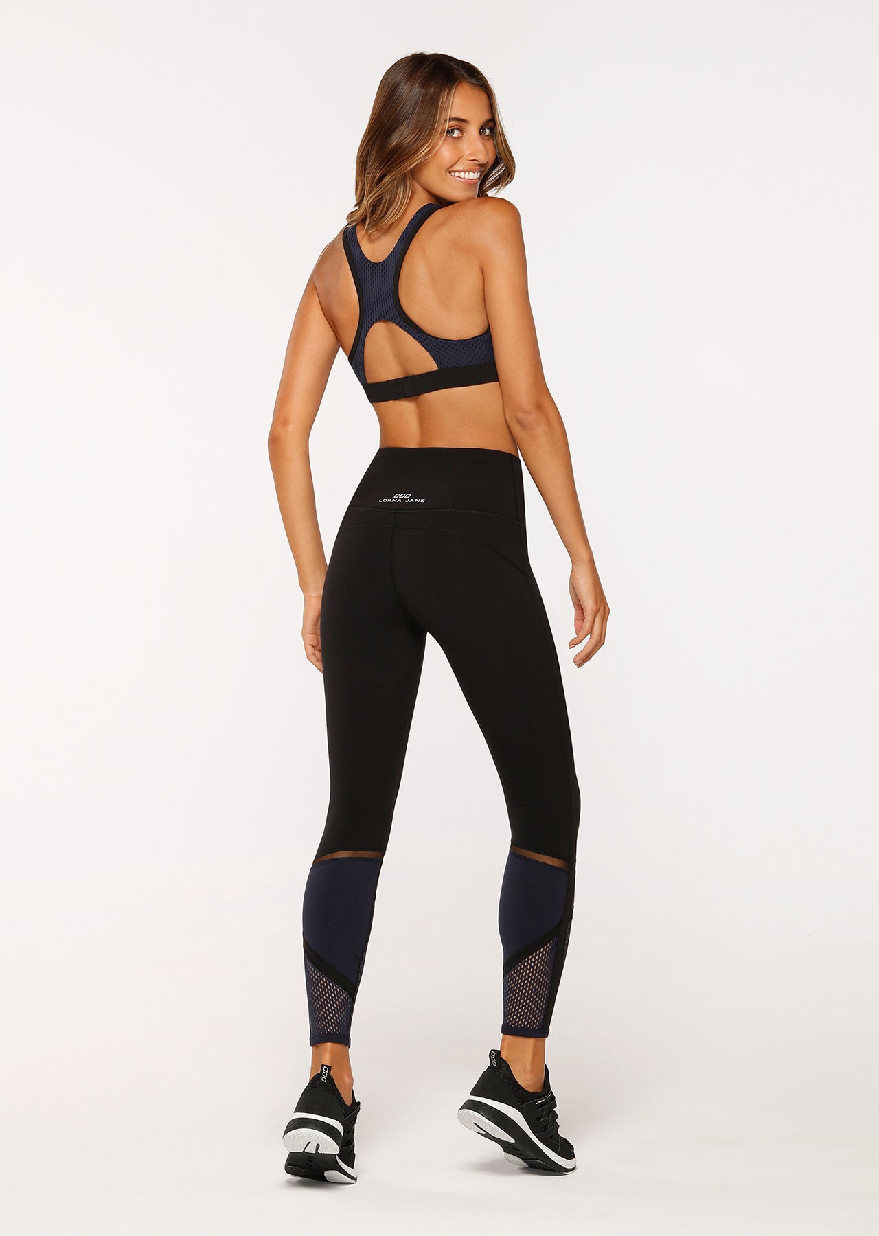 Lorna Jane Fitter Core F/L Tight - Black/French Navy