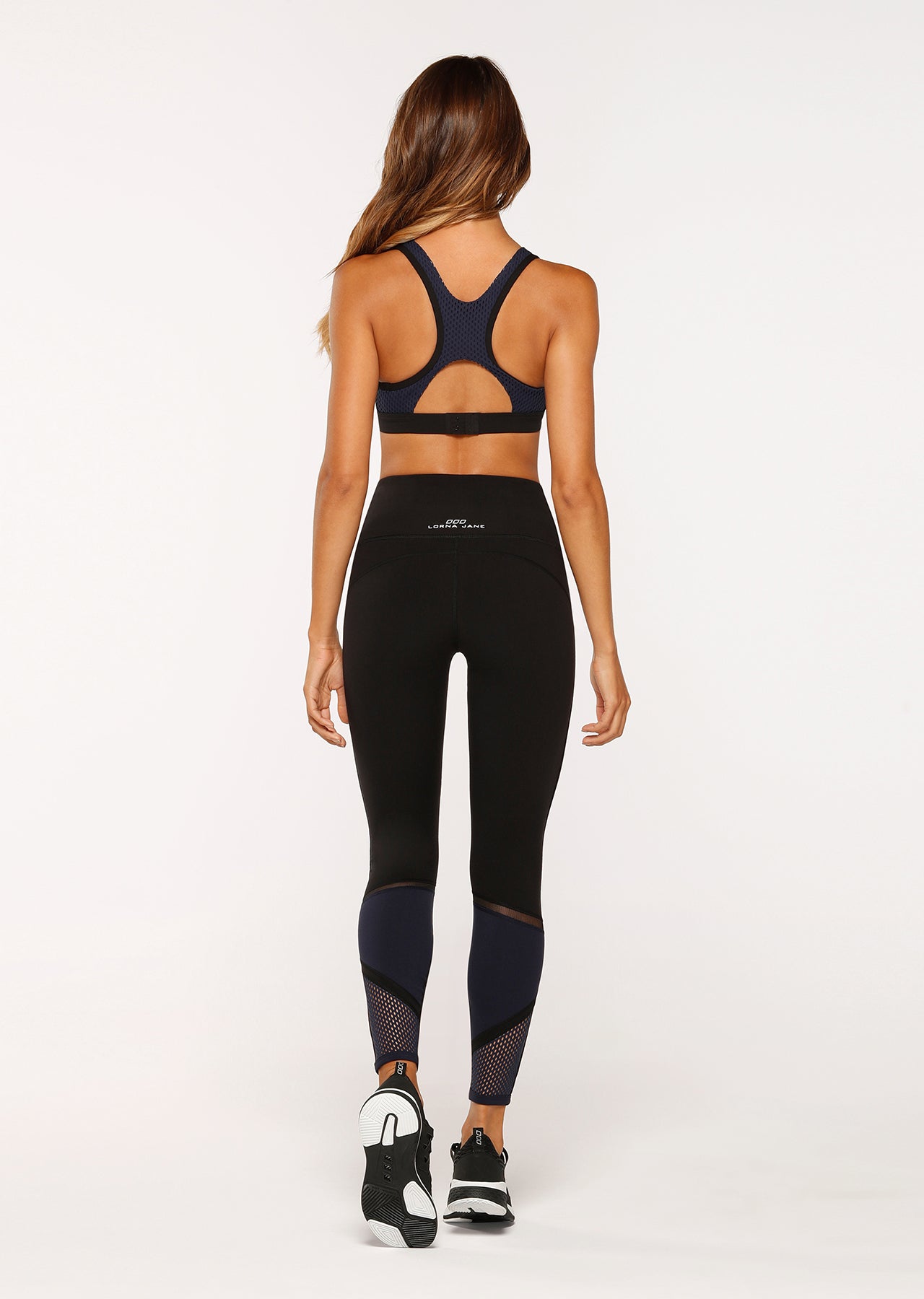 Lorna Jane Fitter Core F/L Tight - Black/French Navy