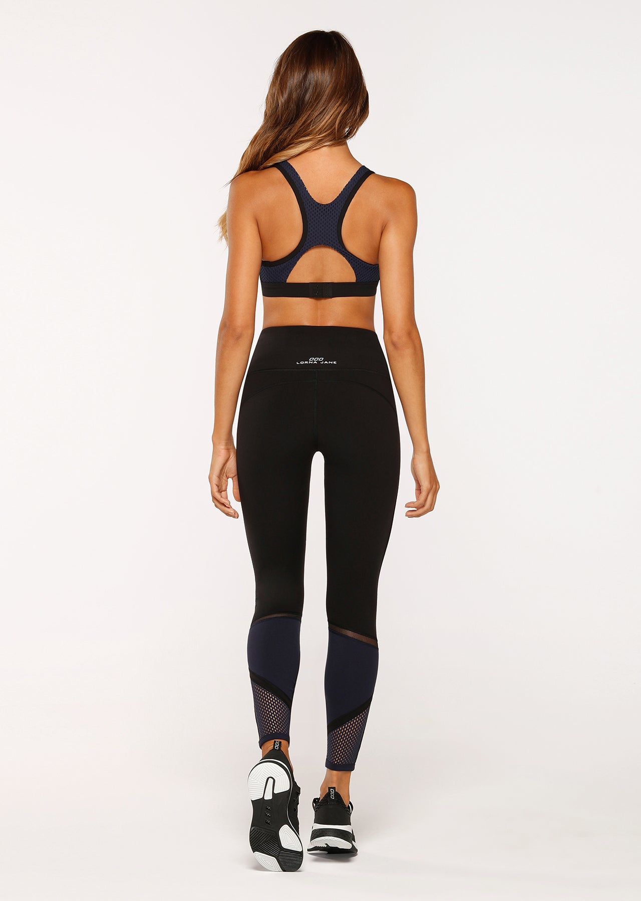 Lorna Jane Fitter Sports Bra - Black/French Navy