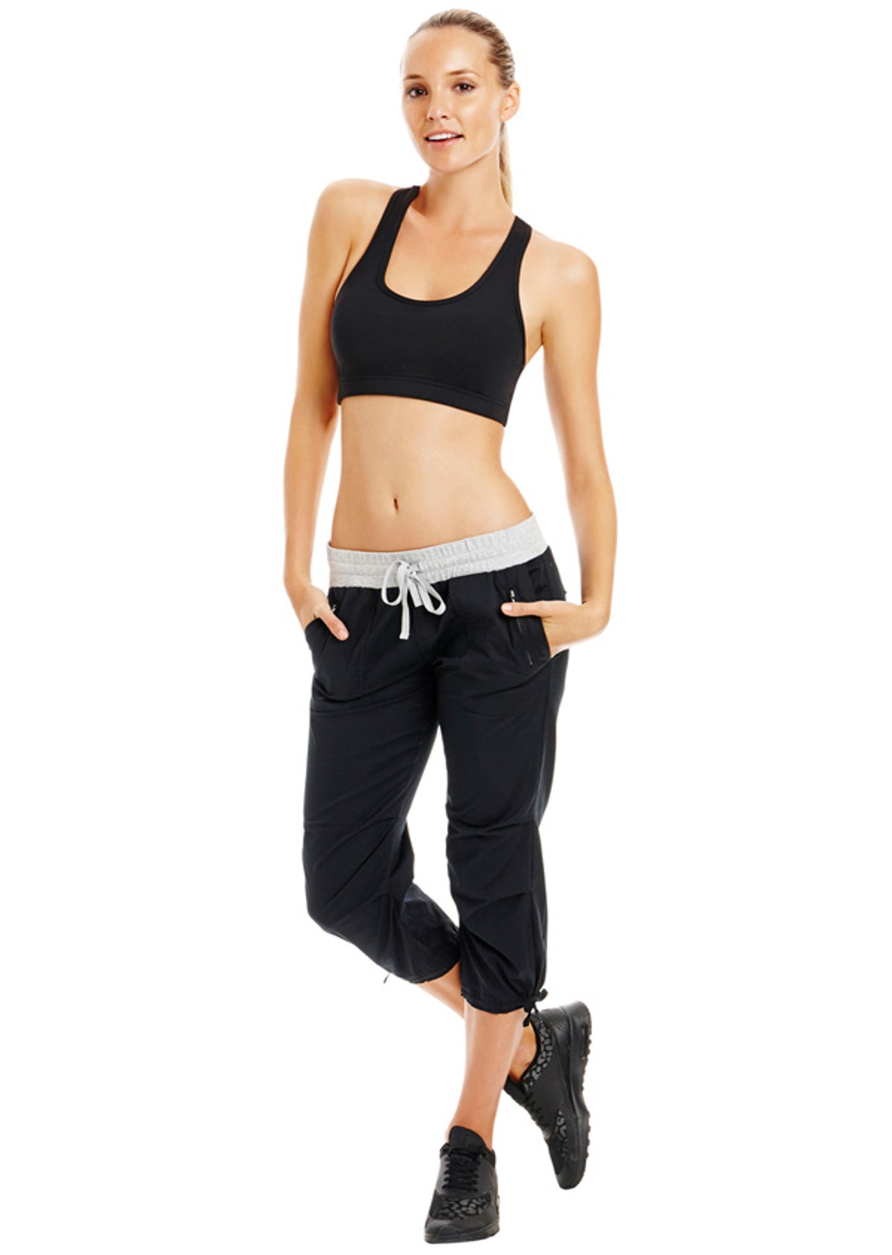 Lorna Jane Flashdance 3/4 Pants - Black