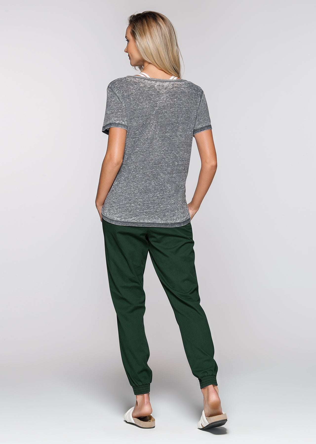 Lorna Jane Flashy F/L Pants - Jungle Green