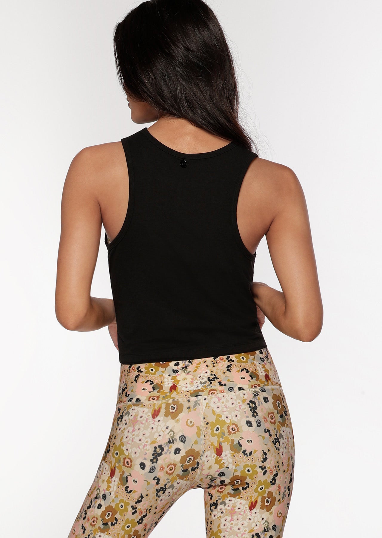 Lorna Jane Flawless Cropped Active Tank - Black