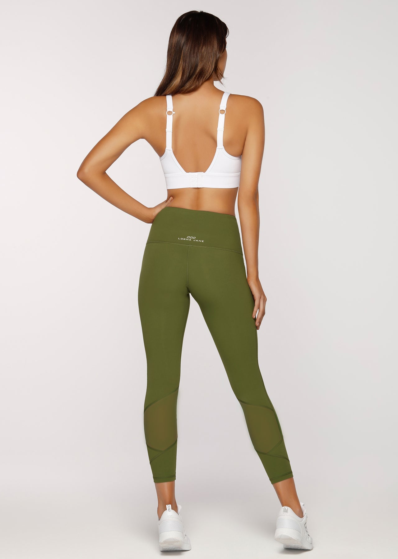 Lorna Jane Fleur Core Ankle Biter Tight - Super Green