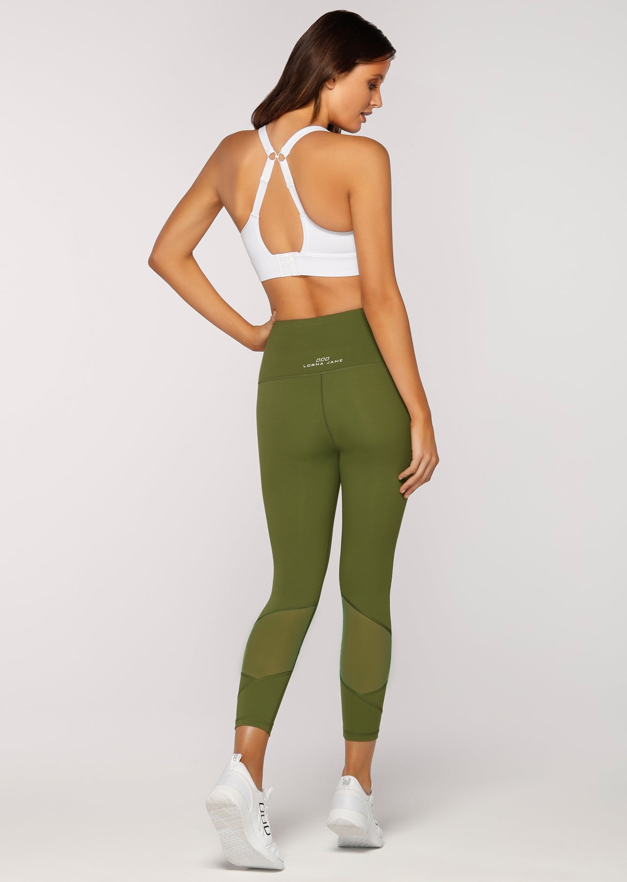 Lorna Jane Fleur Core Ankle Biter Tight - Super Green