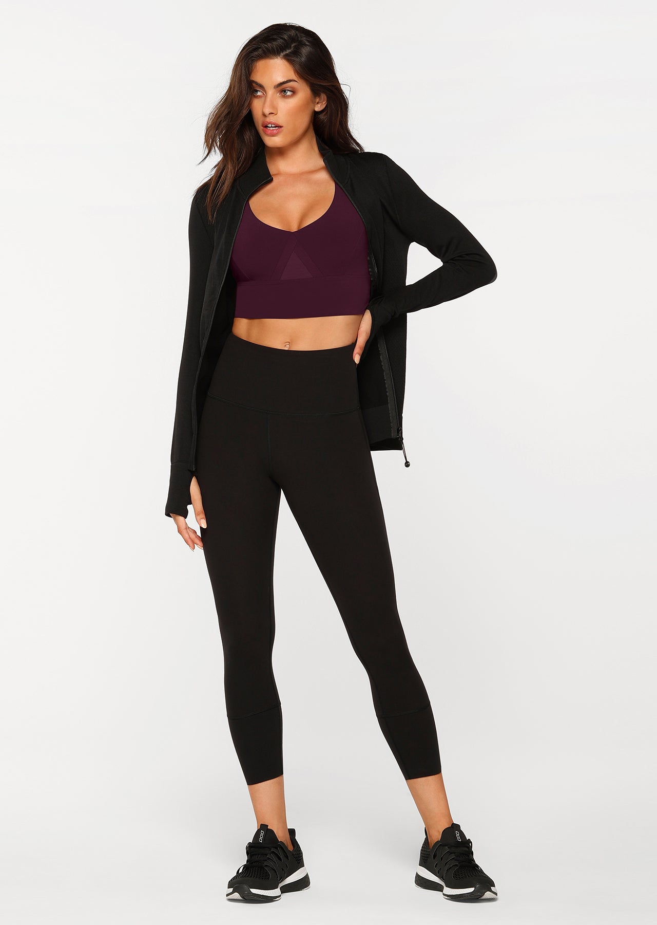 Lorna Jane Flow Seamless Jacket - Black