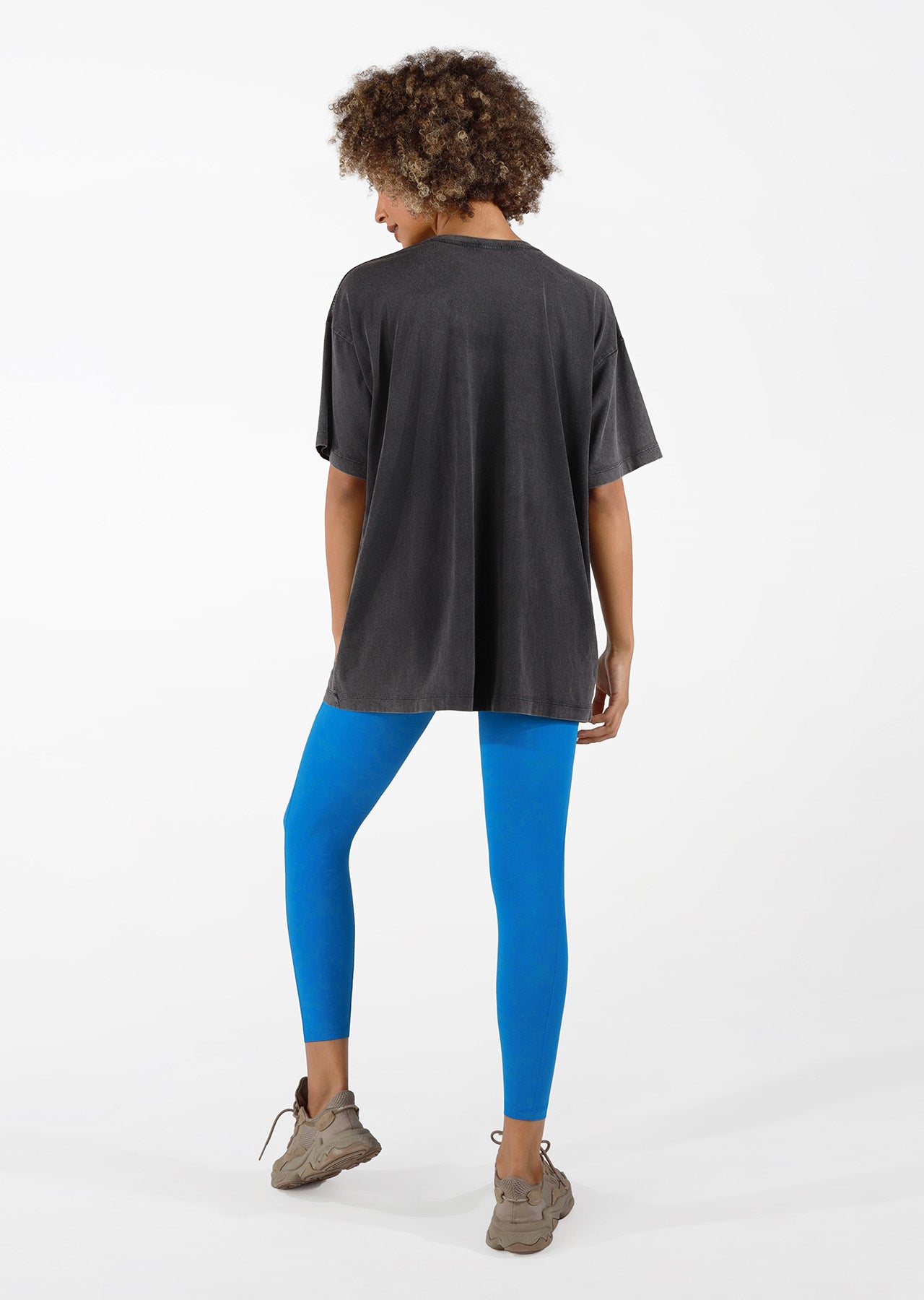 Lorna Jane Fly High Oversized Tee - Washed Black