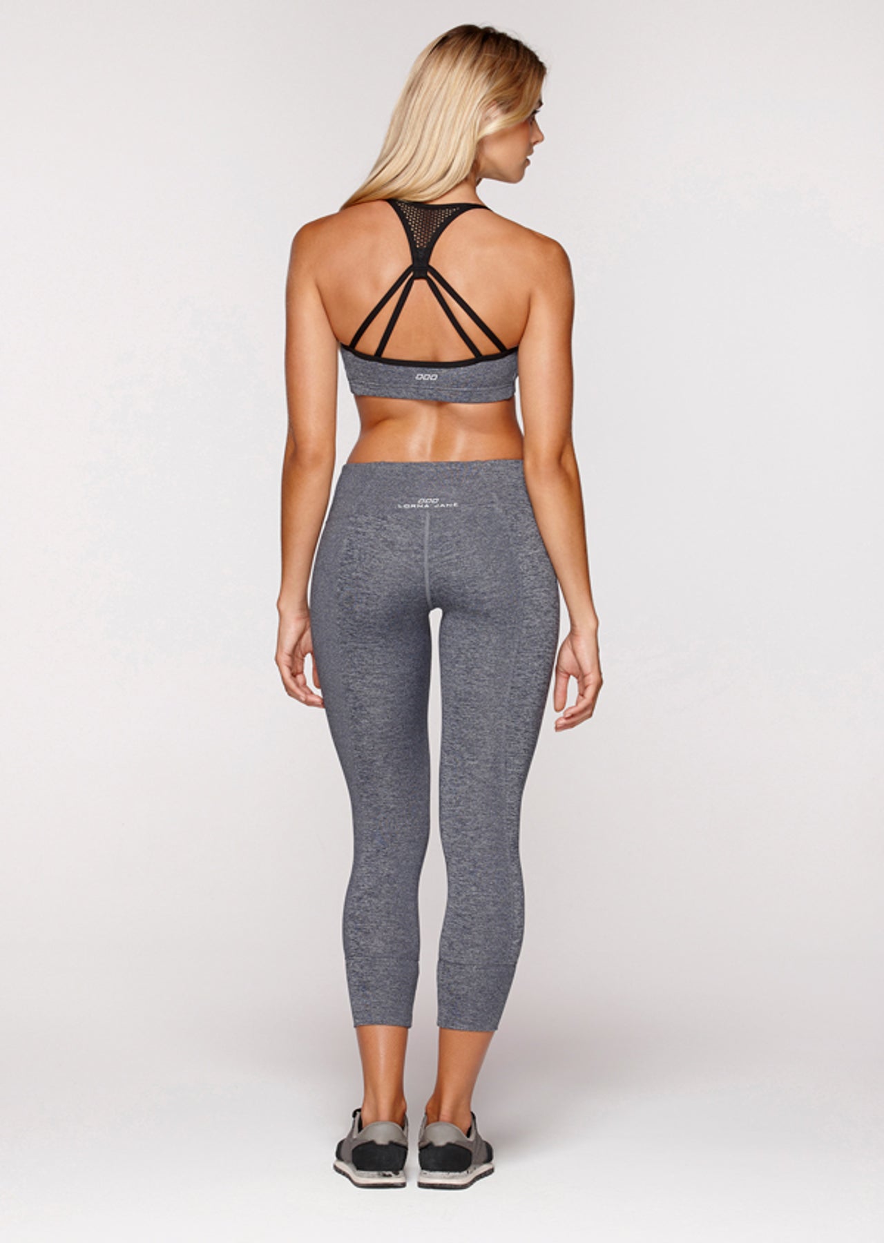 Lorna Jane Freedom Bra - Canyon Marl/Black