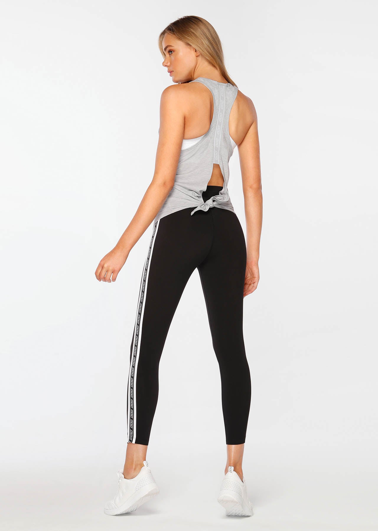 Lorna Jane Function Open Back Active Tank - Grey Marl