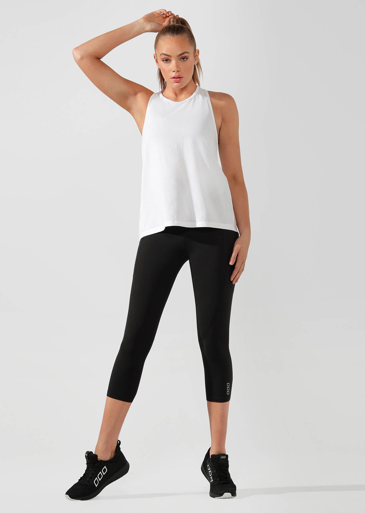 Lorna Jane Function Open Back Active Tank - White