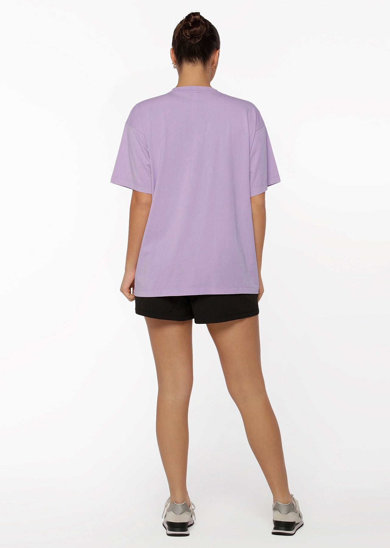 Lorna Jane Function Washed Boyfriend Tee - Washed Dusty Lilac