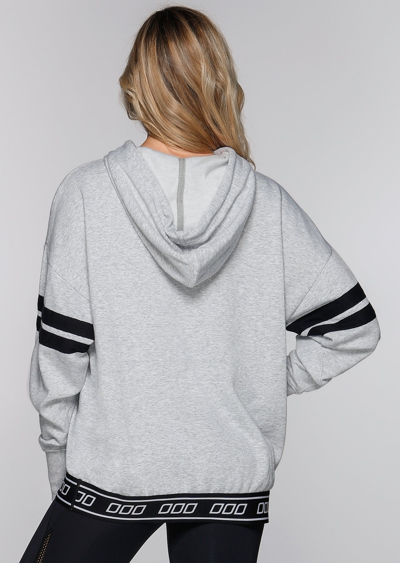 Lorna Jane Game Time Hoodie - Mid Grey Marl