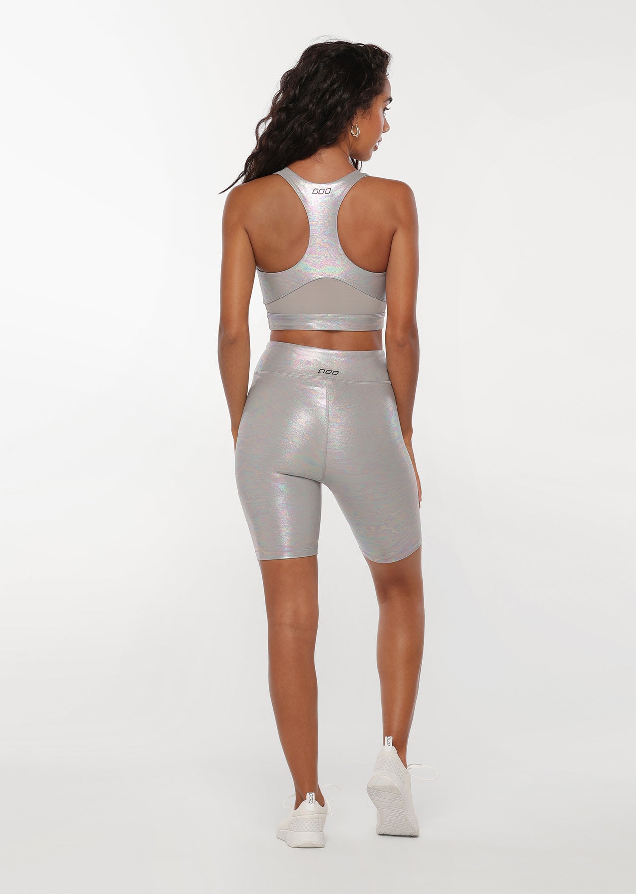 Lorna Jane Gloss Bike Shorts - Nu Grey