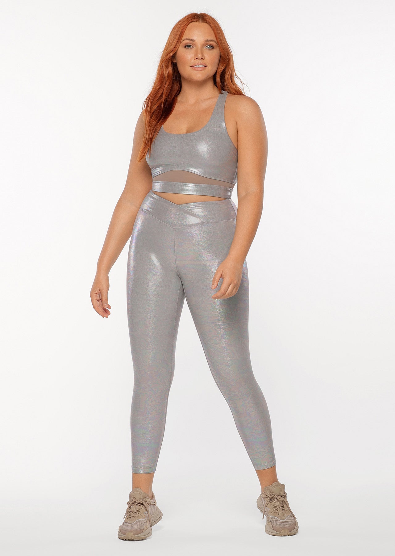 Lorna Jane Gloss Sports Bra - Nu Grey