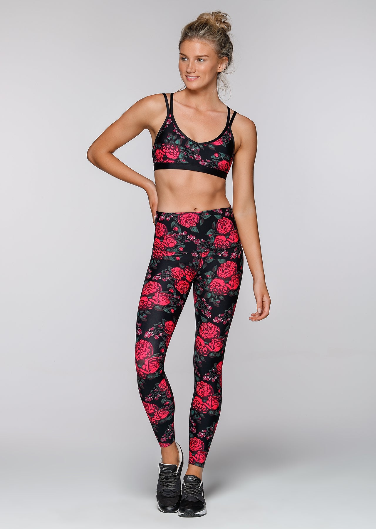 Lorna Jane Gothic Rose F/L Tight - Gothic Rose Print