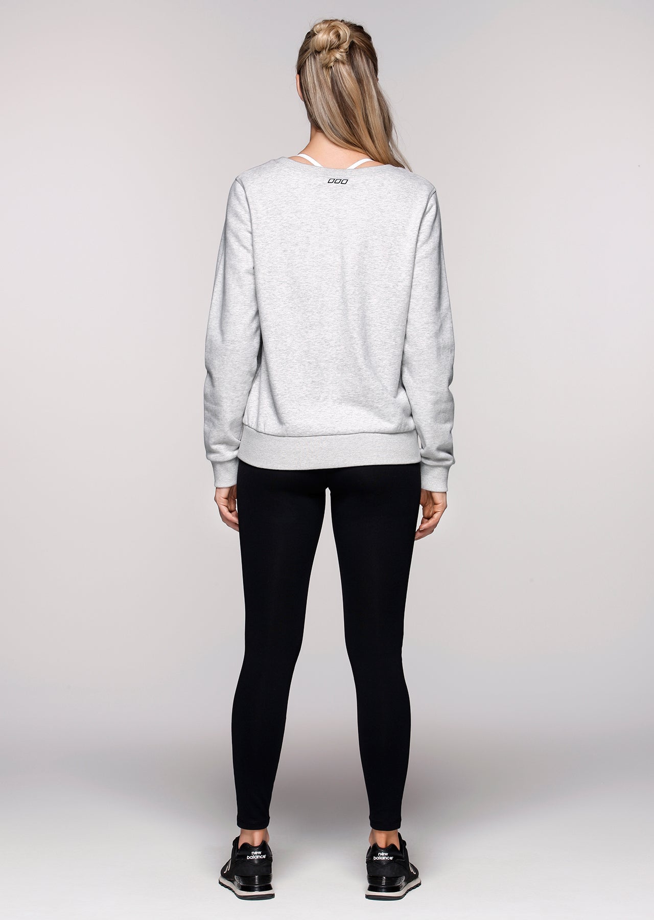 Lorna Jane Gratitude Attitude L/Slv Top - Mid Grey Marl