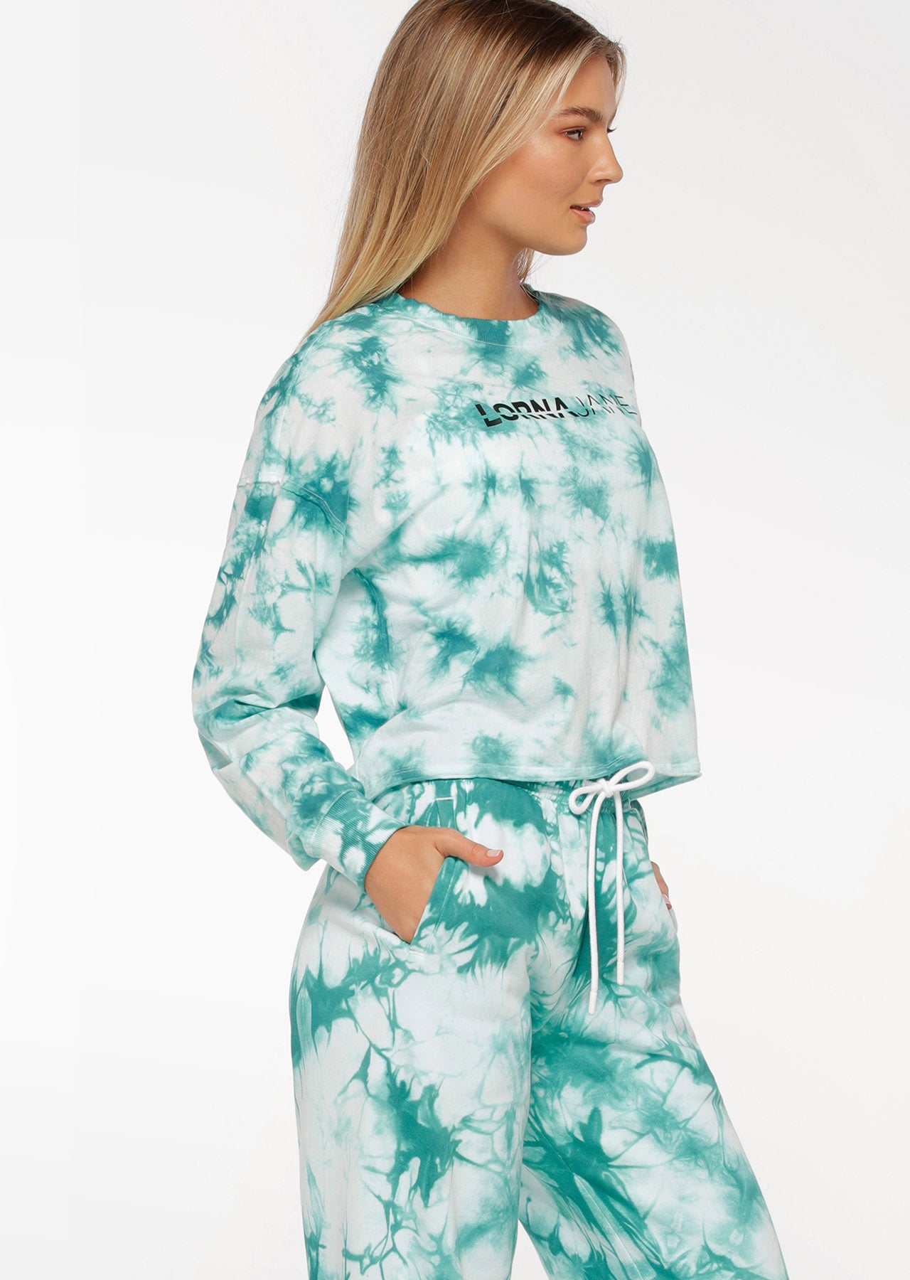 Lorna Jane Grunge Tie Dye Long Sleeve Top - Tie Dye