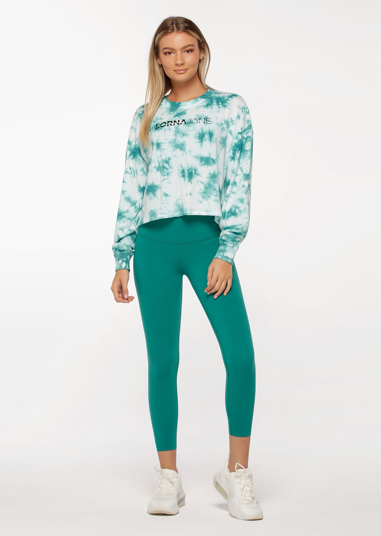 Lorna Jane Grunge Tie Dye Long Sleeve Top - Tie Dye