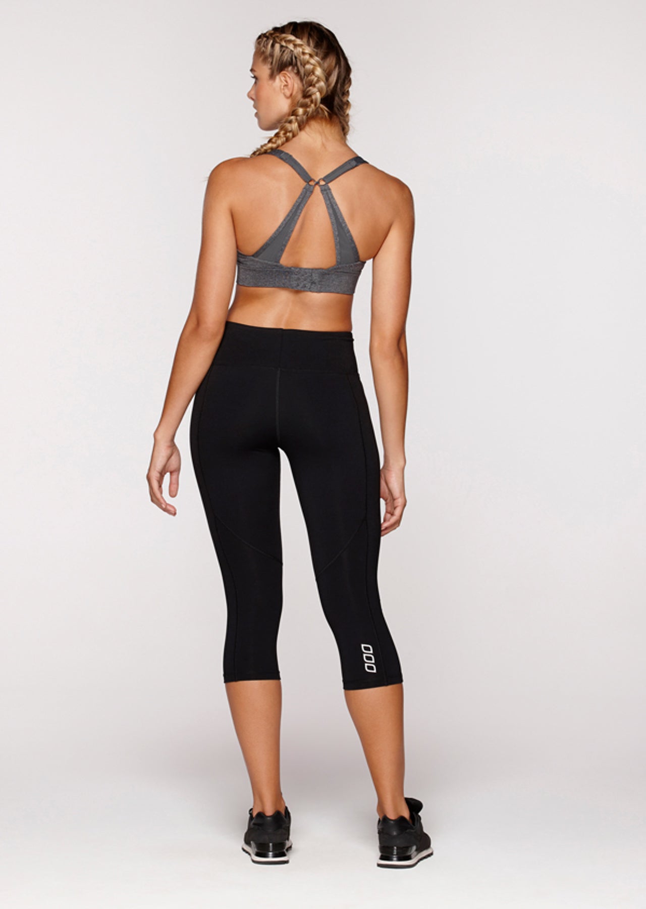 Lorna Jane High Intensity Sports Bra - Char Marl