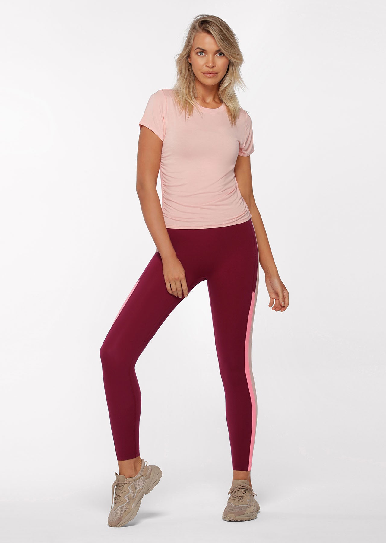 Lorna Jane Hiit It Active Tee - Wisteria Pink