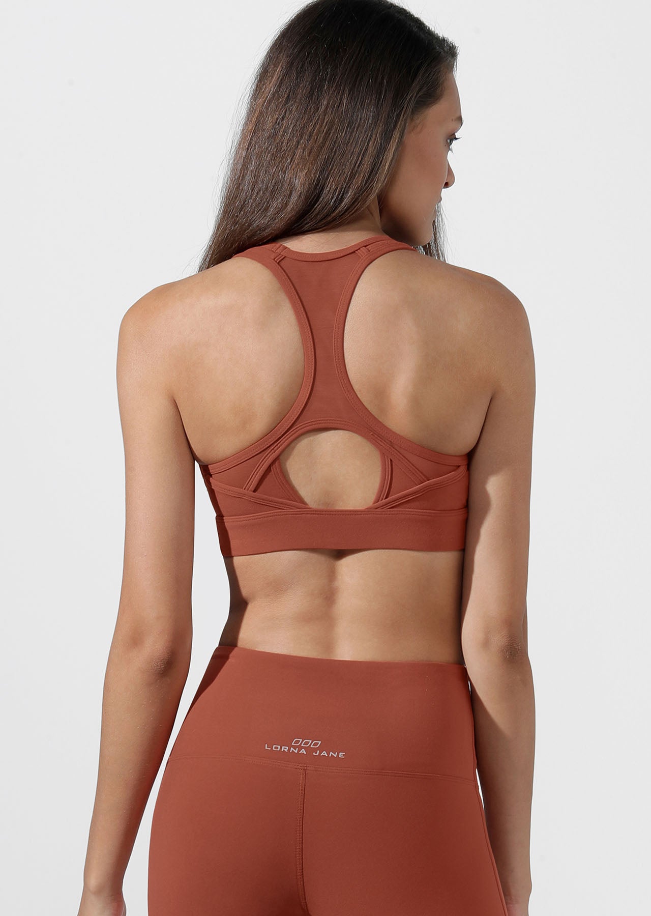 Lorna Jane Iconic Sports Bra - RUST