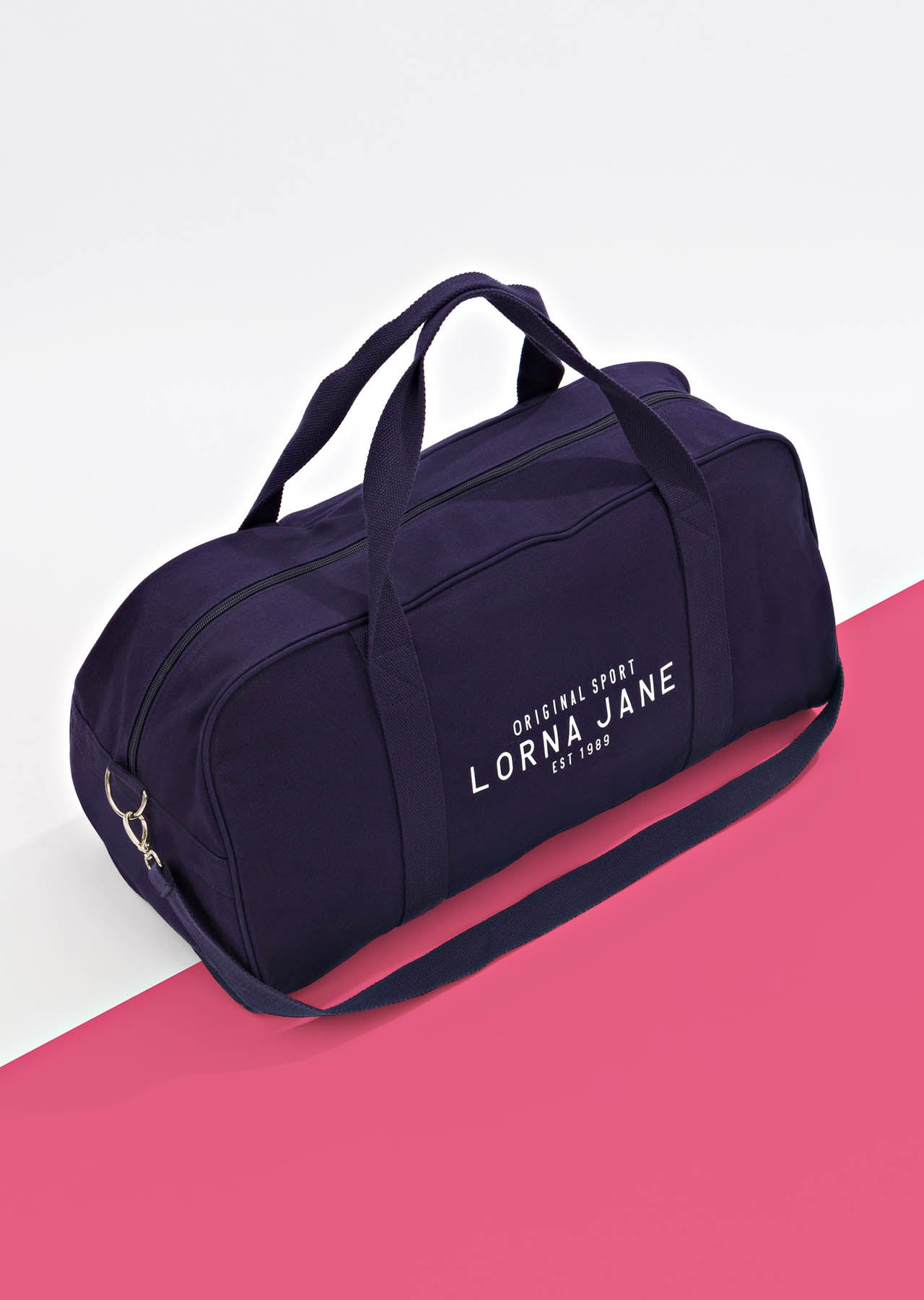 Lorna Jane Original Sport Canvas Duffle Bag - French Navy
