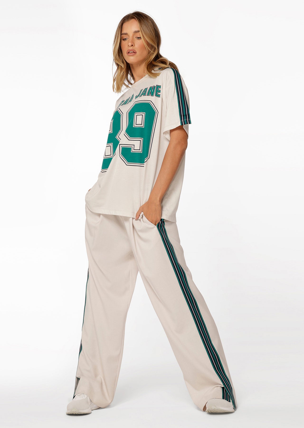 Lorna Jane Country Club Athleisure Pants - Ivory