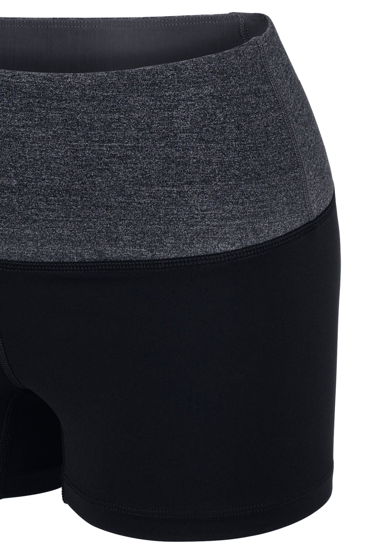 Lorna Jane In The Zone Short Tight - Black/Char Marl