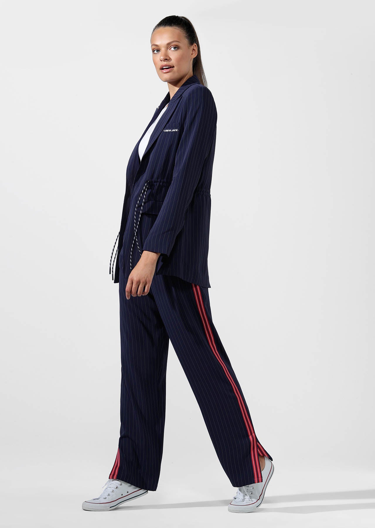 Lorna Jane It Girl Pants - French Navy/White