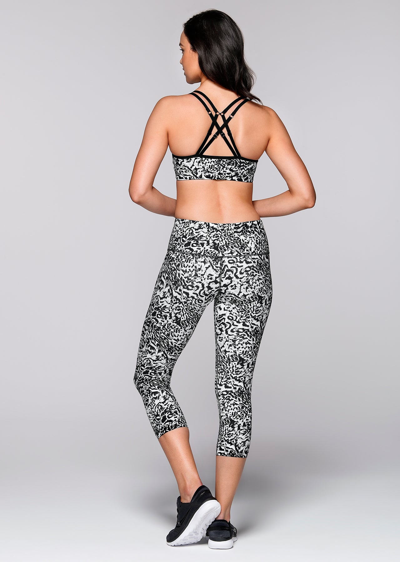 Lorna Jane Jaguar Core 7/8 Tight - Grey Multi