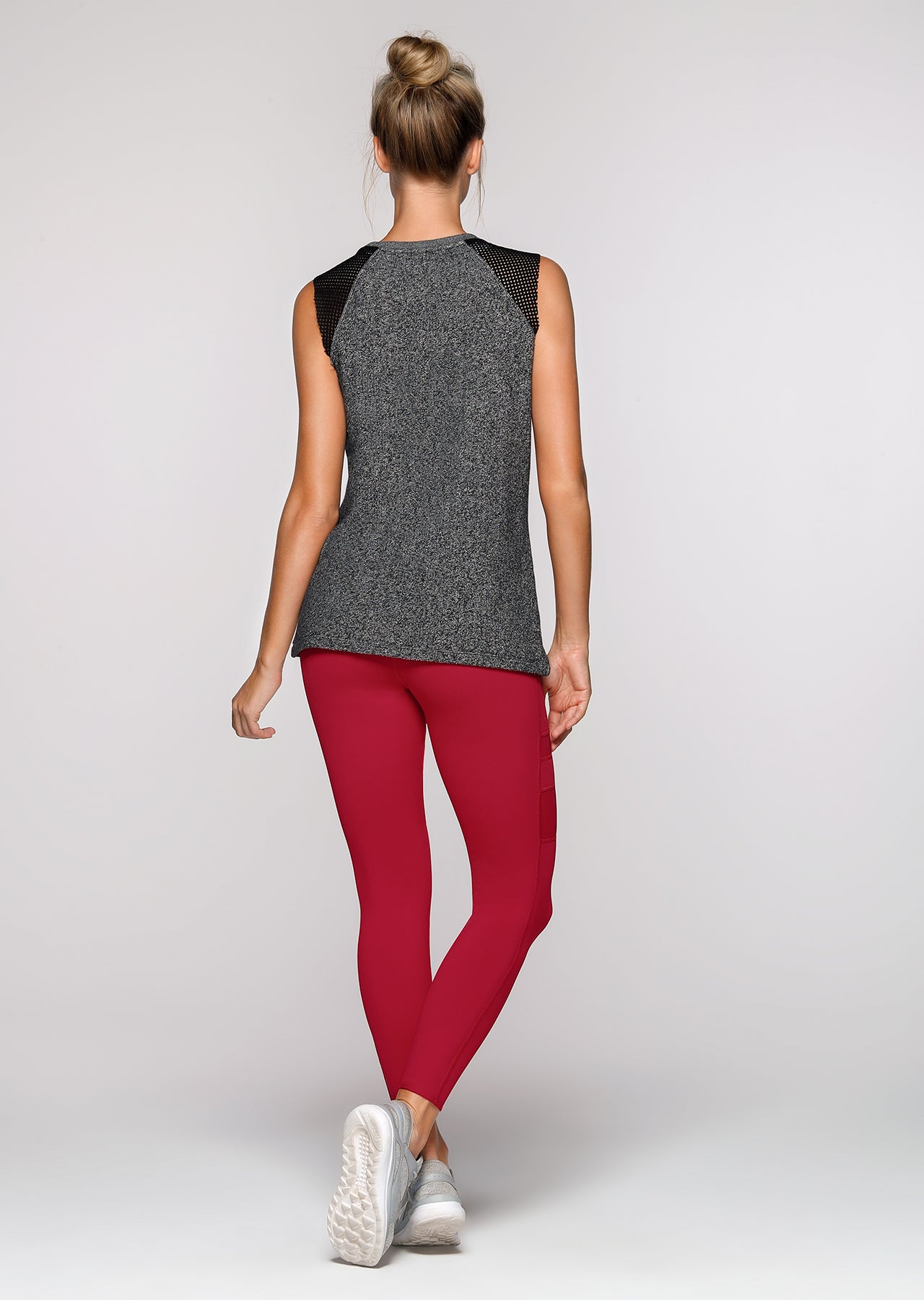 Lorna Jane Lenox S/Less Sweat - Black Marl