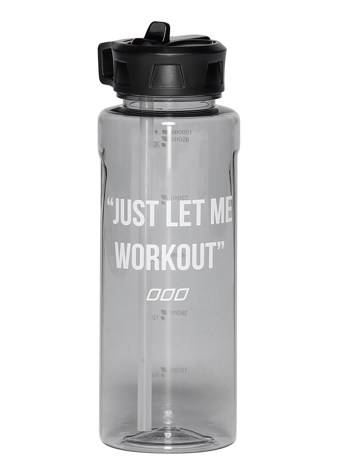 Lorna Jane Let Me Workout Water Bottle - Black