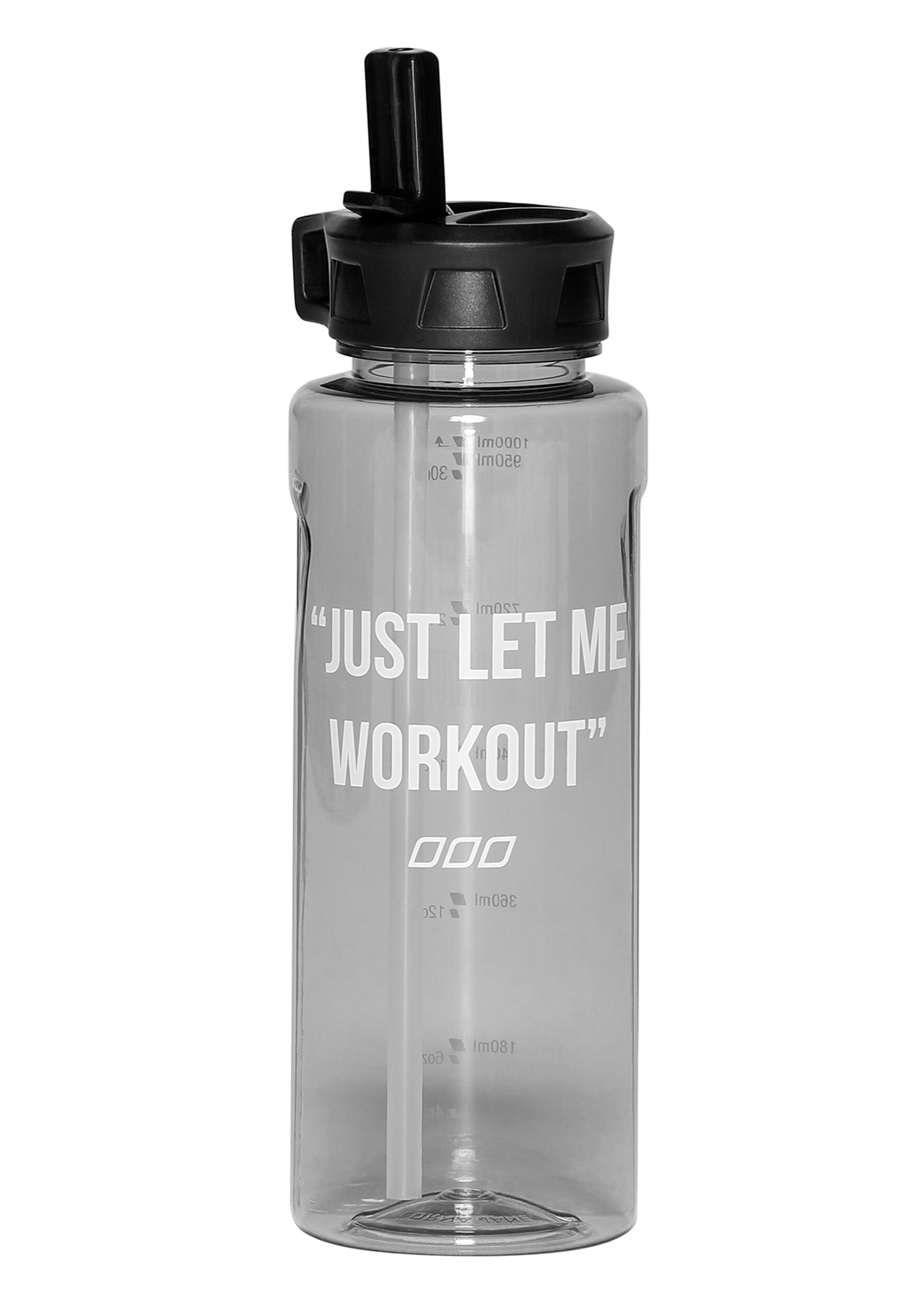 Lorna Jane Let Me Workout Water Bottle - Black