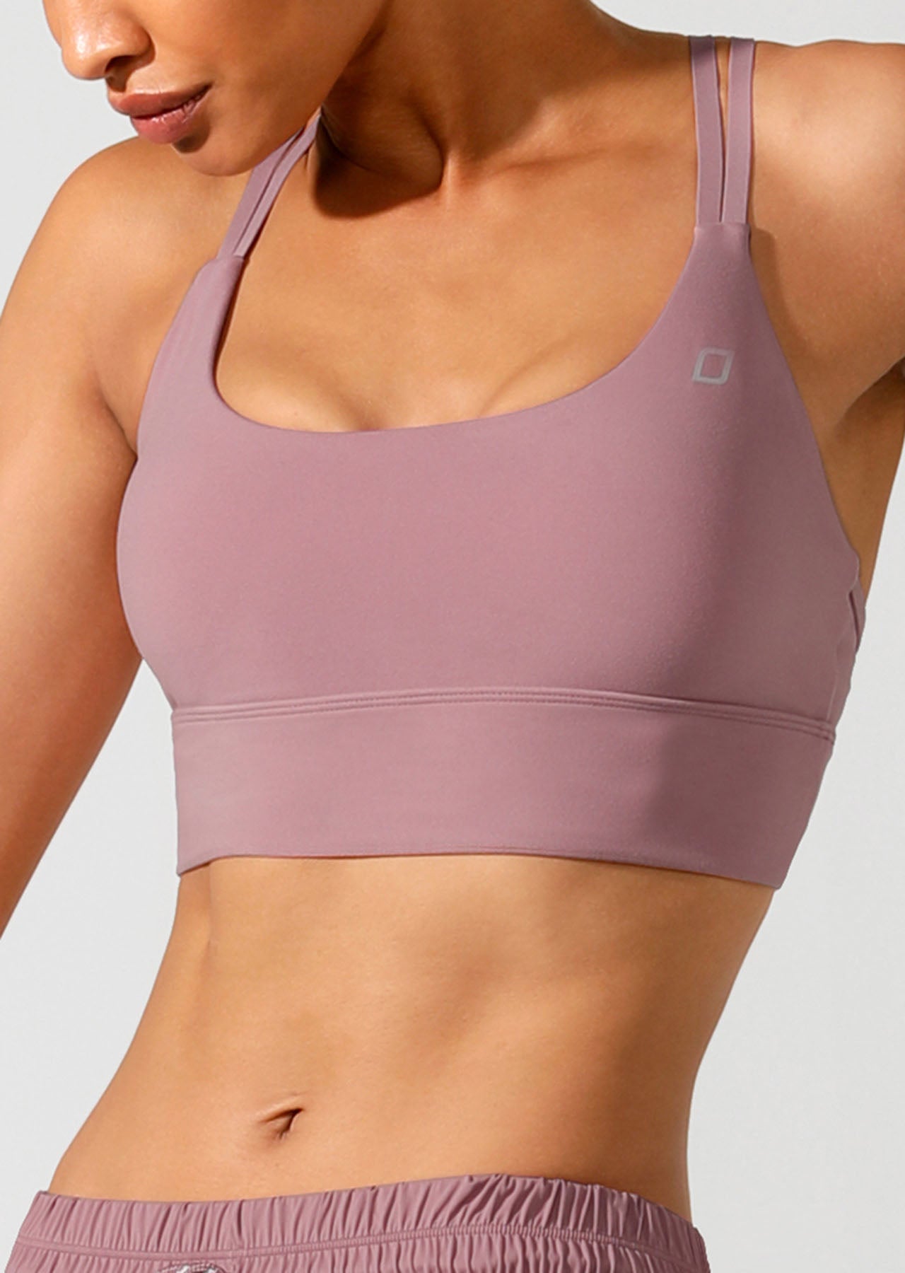 Lorna Jane Lift And Sculpt Sports Bra - Pale Mauve