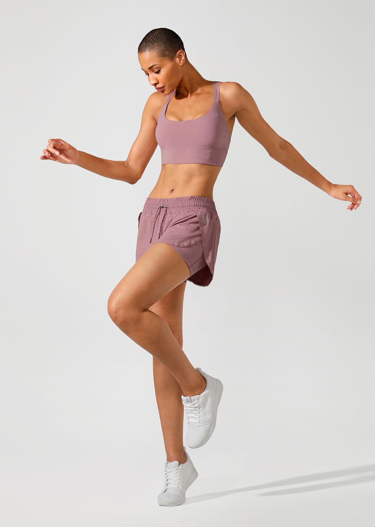 Lorna Jane Lift And Sculpt Sports Bra - Pale Mauve