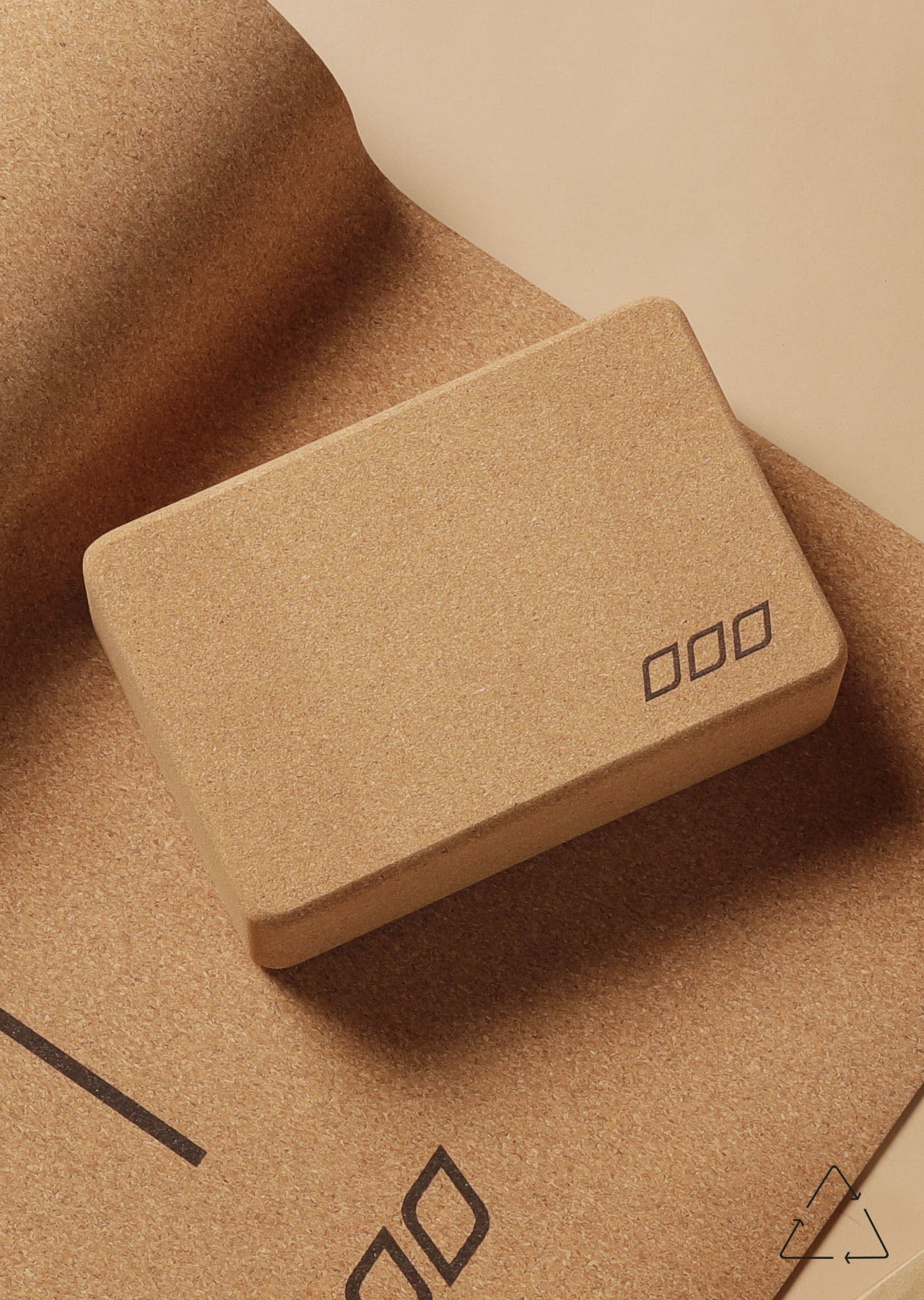 Lorna Jane LJ Cork Yoga Block - Cork