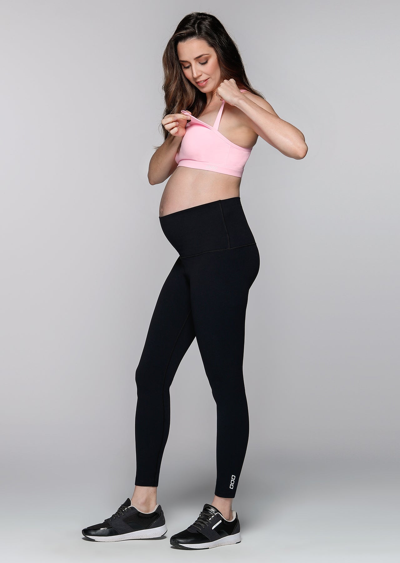 Lorna Jane LJ Maternity F/L Tight - Black