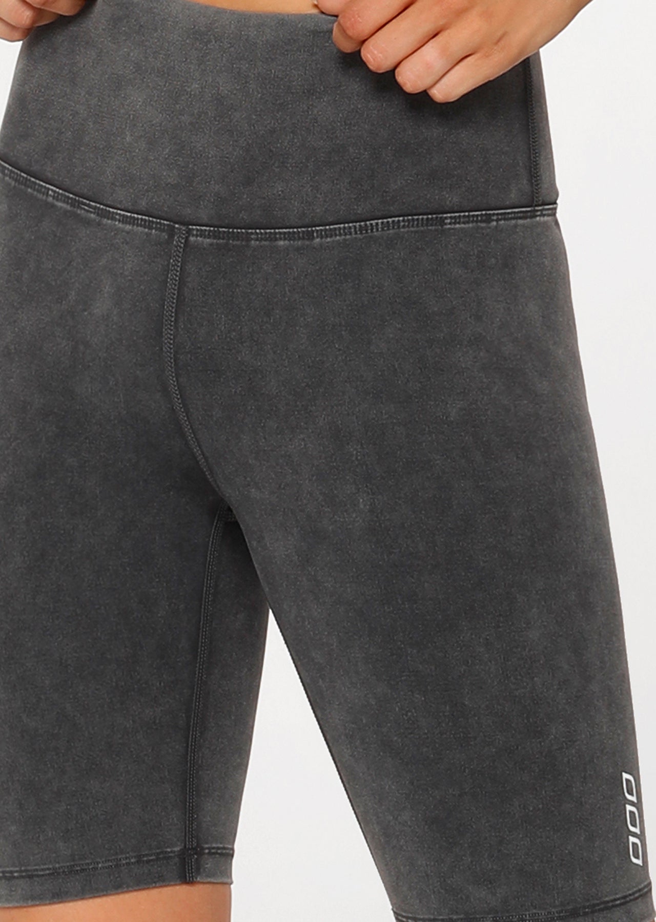 Lorna Jane Long Line Short Tight - Washed Black