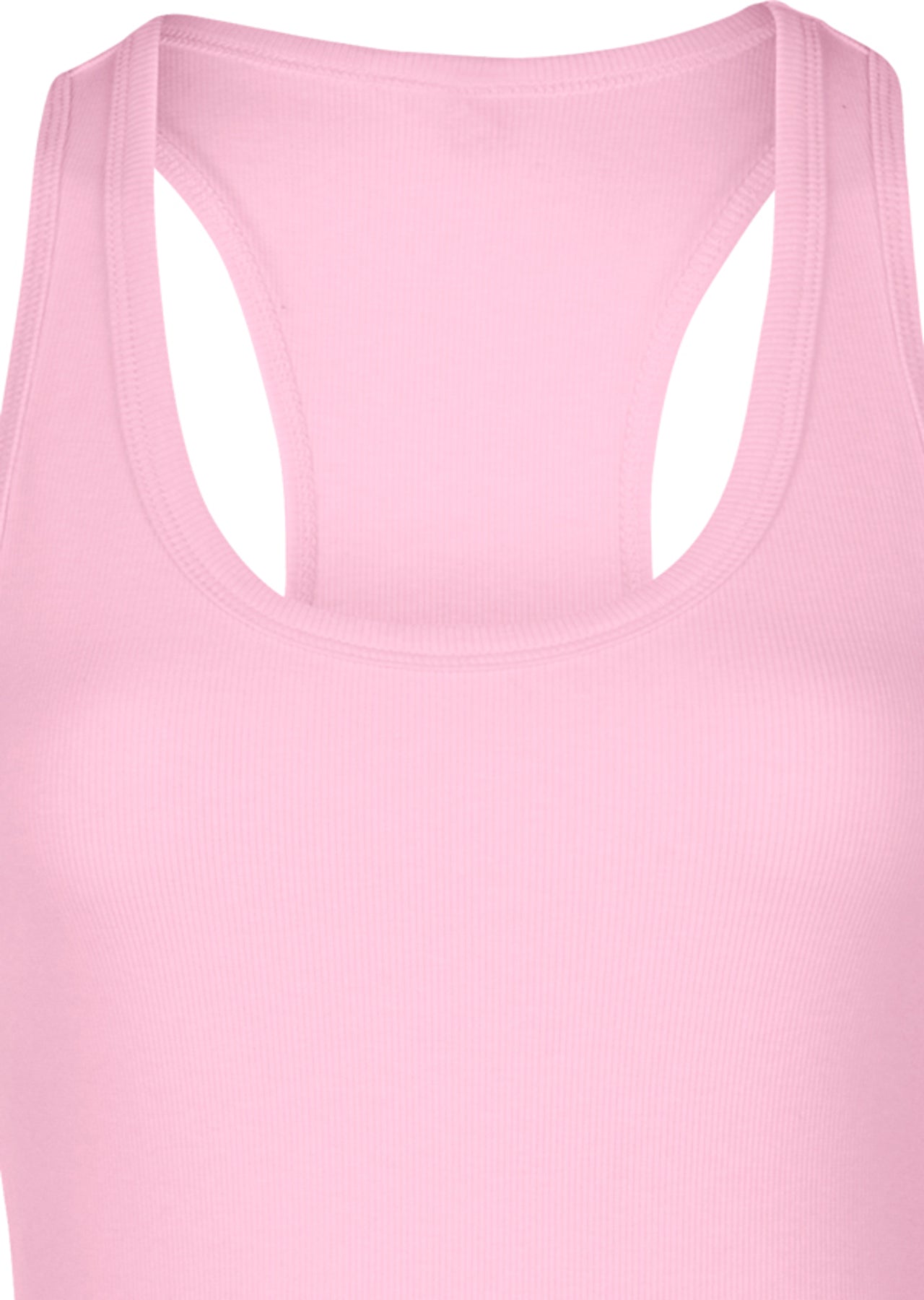 Lorna Jane Longer Line String Tank - Pale Fairy Floss Marl