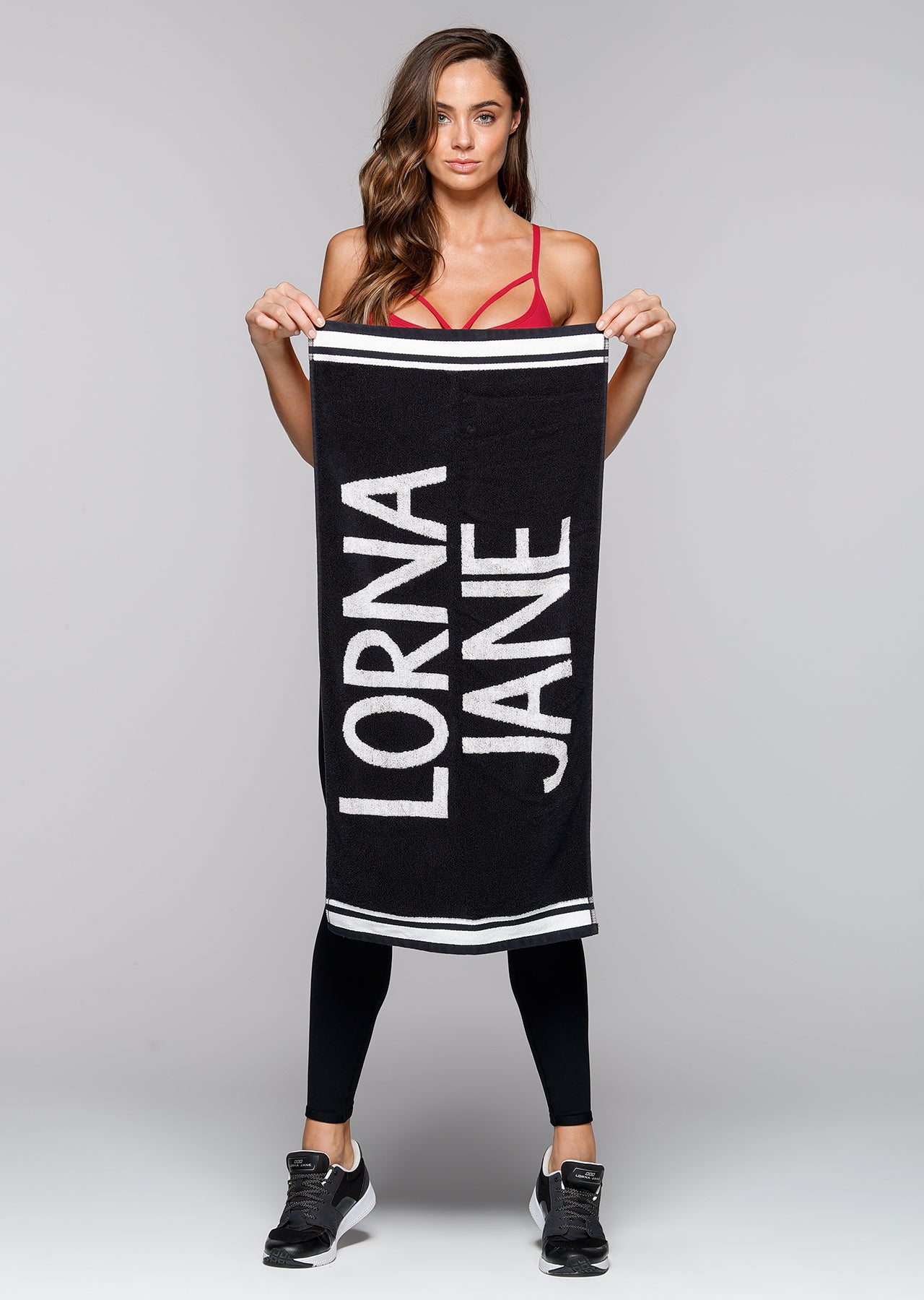 Lorna Jane Lorna Jane Sweat Towel - Black/White