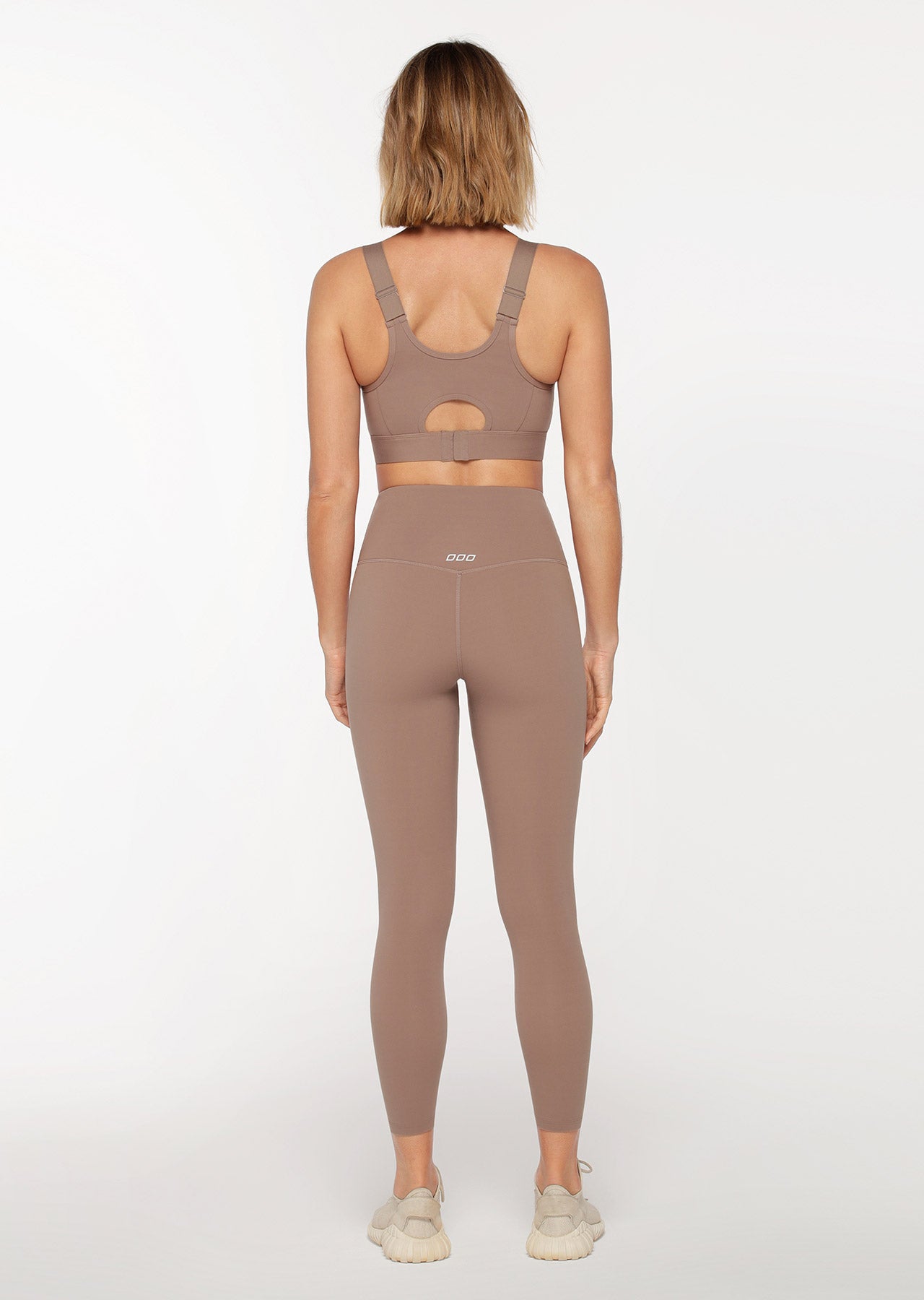 Lorna Jane Lotus Ankle Biter Leggings - Bone