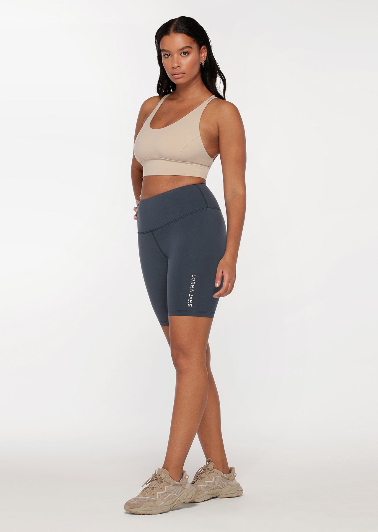 Lorna Jane Lotus Bike Shorts - Night Time Blue