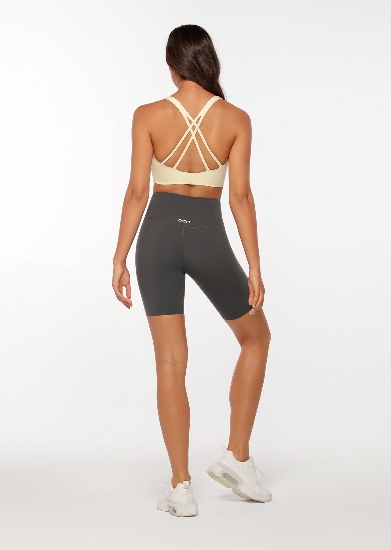 Lorna Jane Lotus Bike Shorts - Titanium