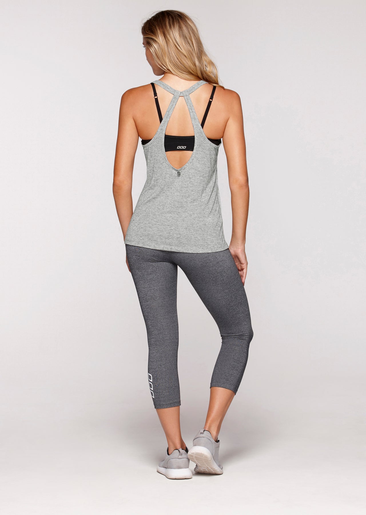 Lorna Jane Lounge All Day Tank - Grey Marl