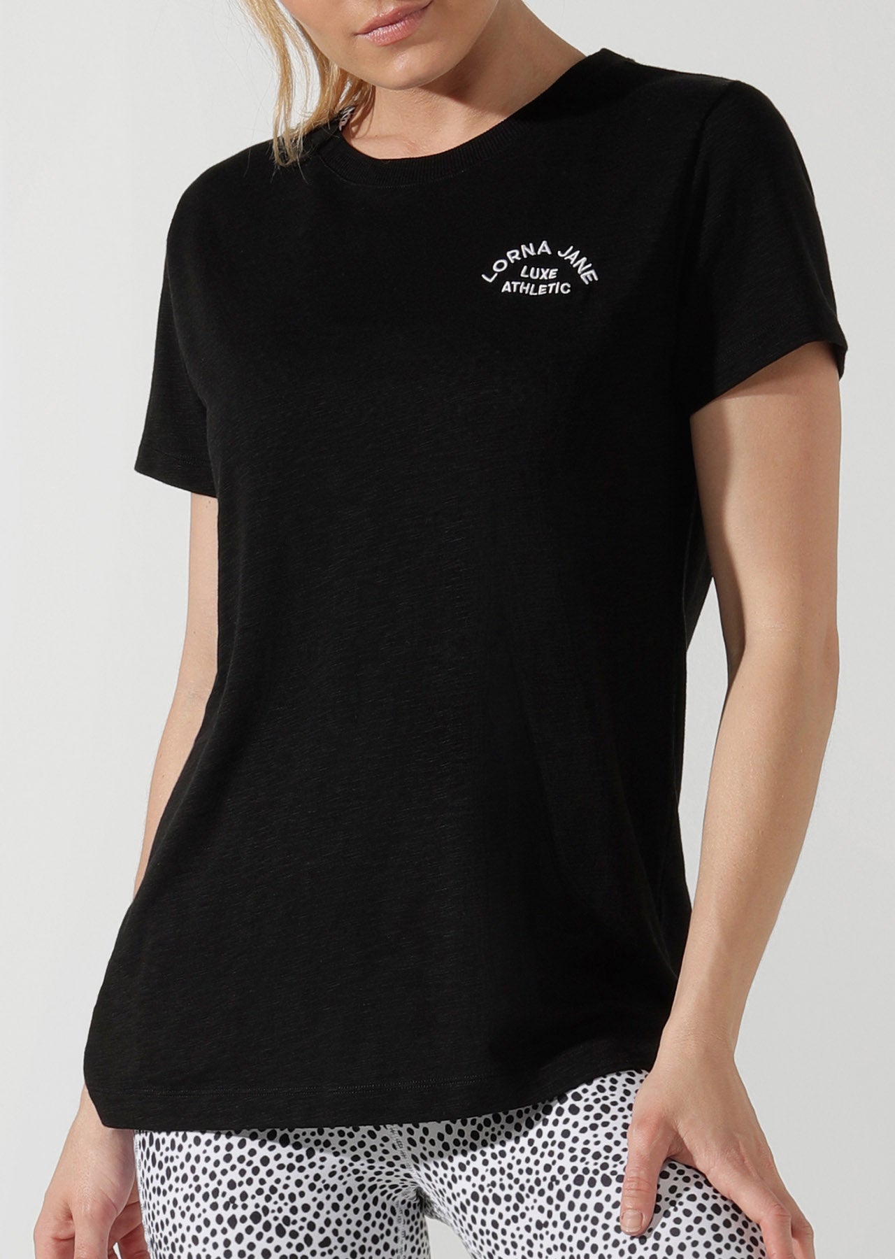 Lorna Jane Luxe Boyfriend Tee - Black
