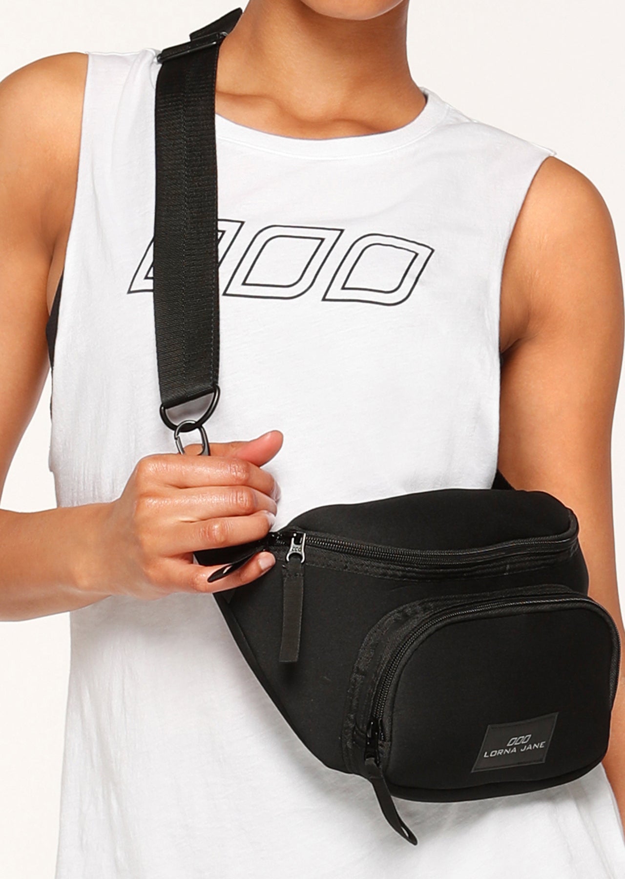 Lorna Jane Luxe Bumbag - Black