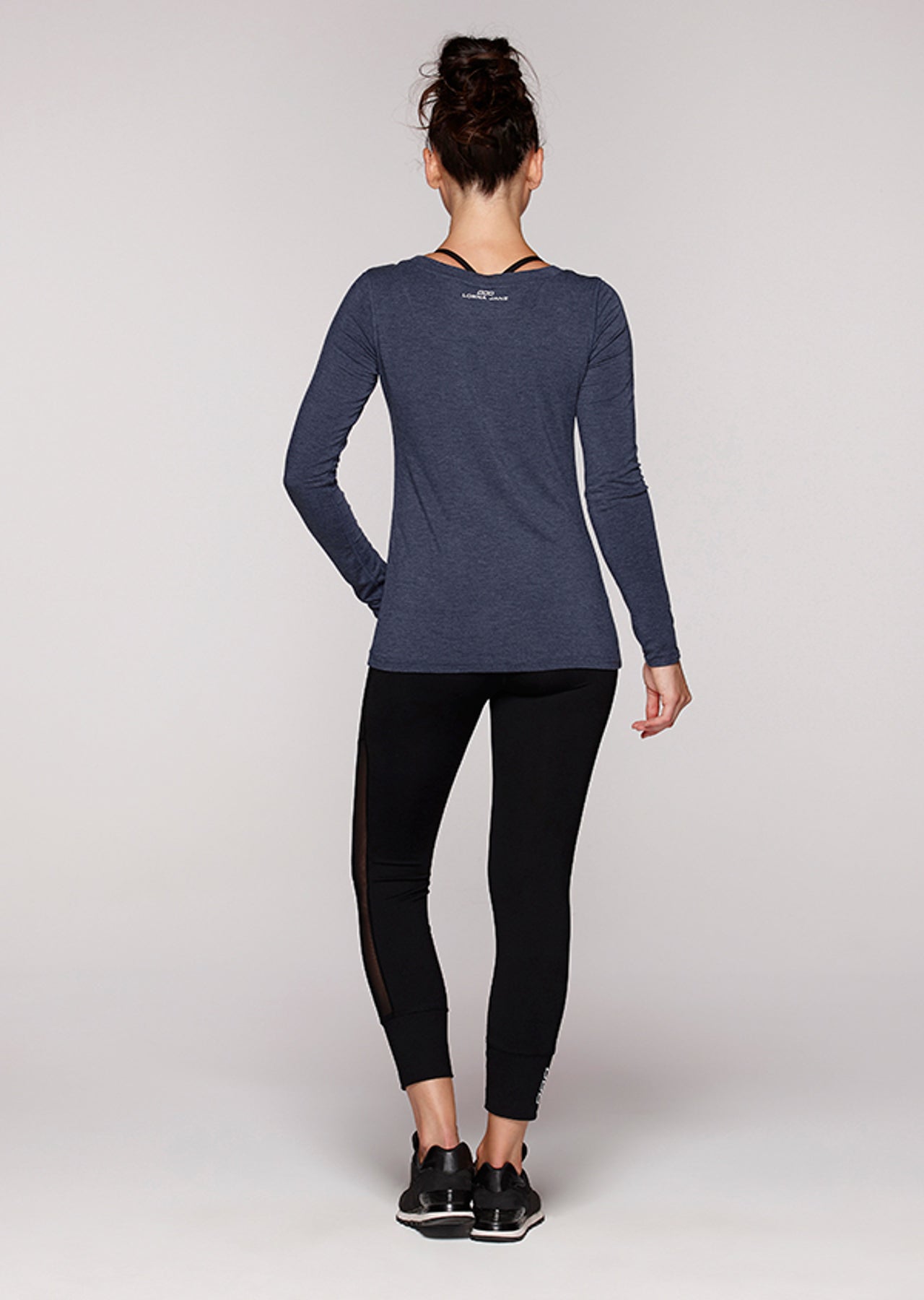 Lorna Jane Luxe Winter L/Slv Top - Ink Marl
